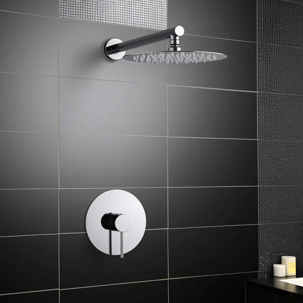 Casa Fixtures - Shower Faucets - Halo Pressure Balanced Single Function Wall Mount Shower System with Rough-In Valve (CSF-4007)