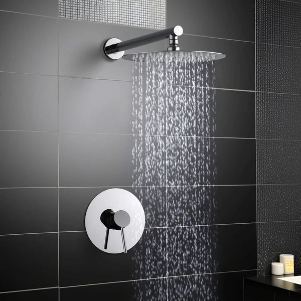Casa Fixtures - Shower Faucets - Halo Pressure Balanced Single Function Wall Mount Shower System with Rough-In Valve (CSF-4007)