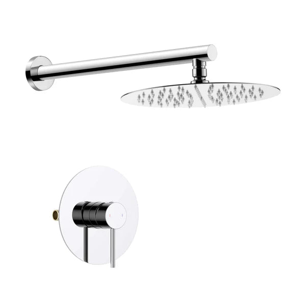 Casa Fixtures - Shower Faucets - Halo Pressure Balanced Single Function Wall Mount Shower System with Rough-In Valve (CSF-4007)