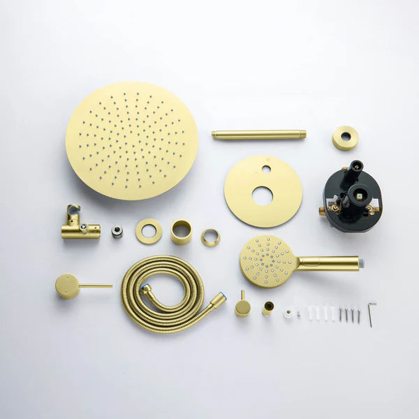 Casa Fixtures - Shower Faucets - Halo Pressure Balanced 2-Function Ceiling Mount Shower System with Rough-in Valve (CSF-4008)