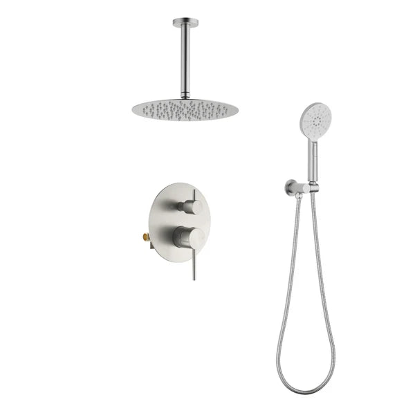 Casa Fixtures - Shower Faucets - Halo Pressure Balanced 2-Function Ceiling Mount Shower System with Rough-in Valve (CSF-4008)
