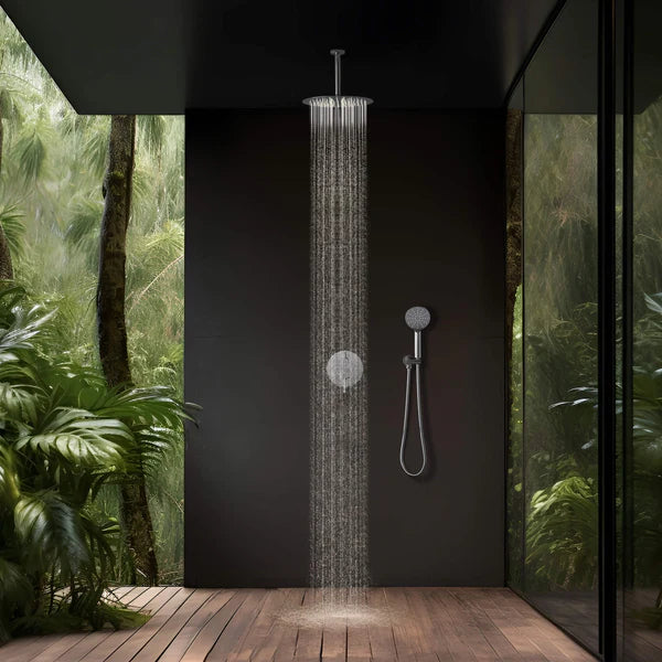 Casa Fixtures - Shower Faucets - Halo Pressure Balanced 2-Function Ceiling Mount Shower System with Rough-in Valve (CSF-4008)