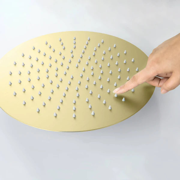 Casa Fixtures - Shower Faucets - Halo Pressure Balanced 3-Function Ceiling Mount Shower System with Rough-in Valve (CSF-4009)