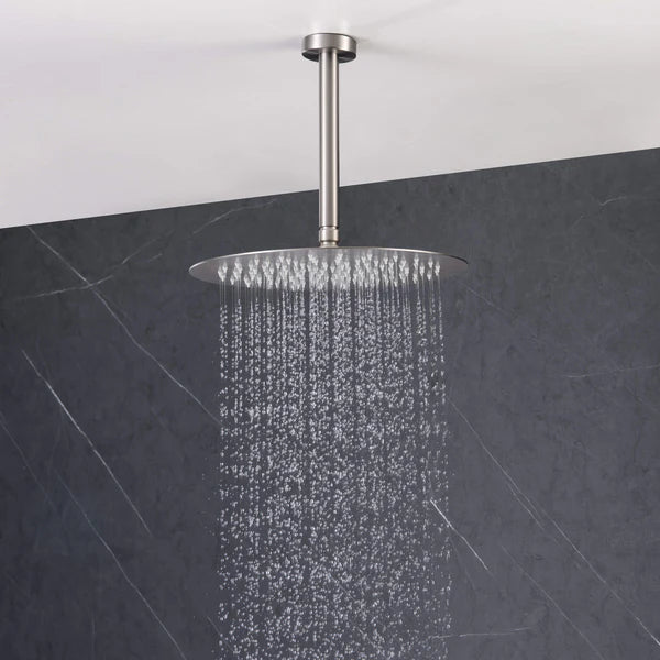 Casa Fixtures - Shower Faucets - Halo Pressure Balanced 3-Function Ceiling Mount Shower System with Rough-in Valve (CSF-4009)