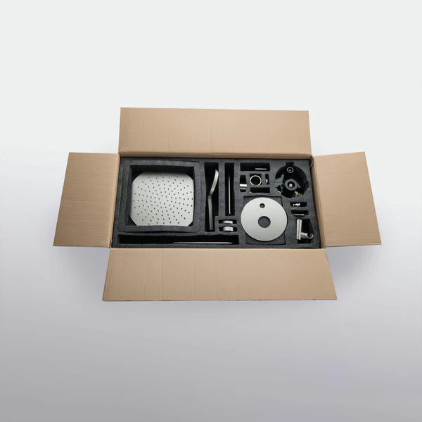 Casa Fixtures - Shower Faucets - Halo Pressure Balanced 3-Function Ceiling Mount Shower System with Rough-in Valve (CSF-4009)