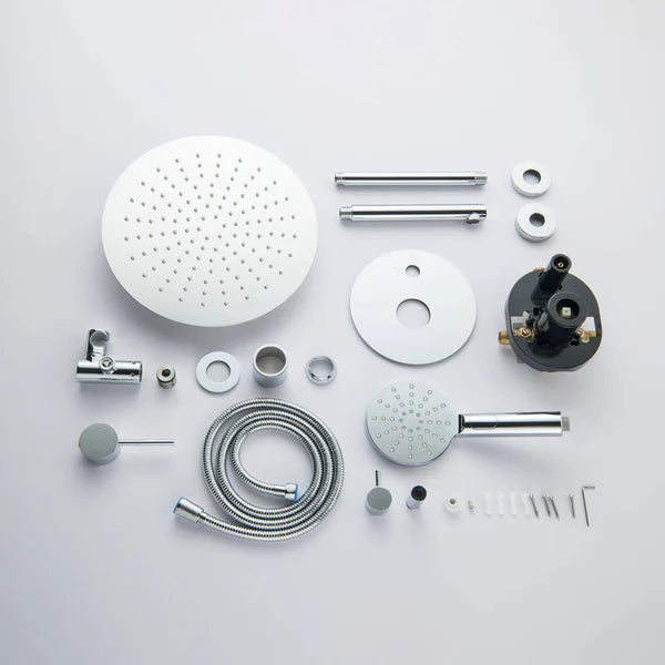 Casa Fixtures - Shower Faucets - Halo Pressure Balanced 3-Function Ceiling Mount Shower System with Rough-in Valve (CSF-4009)