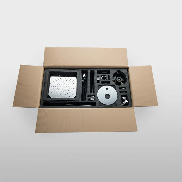 Casa Fixtures - Shower Faucets - Halo Pressure Balanced 3-Function Ceiling Mount Shower System with Rough-in Valve (CSF-4009)