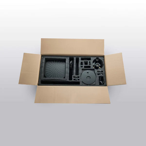 Casa Fixtures - Shower Faucets - Halo Pressure Balanced 3-Function Ceiling Mount Shower System with Rough-in Valve (CSF-4009)