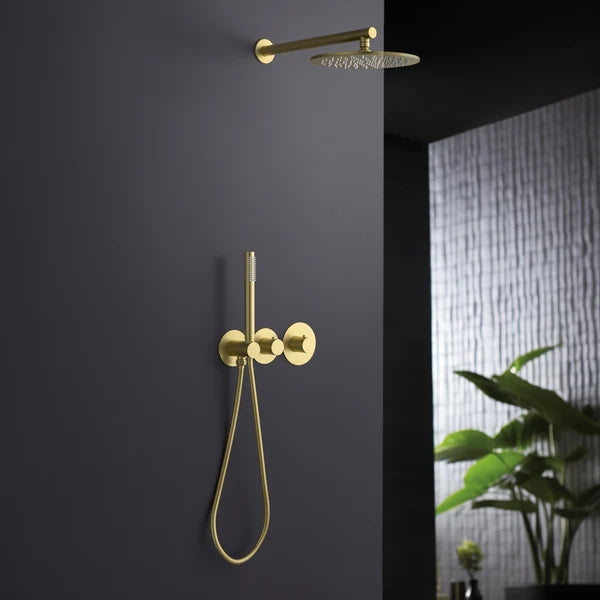 Casa Fixtures - Shower Faucets - Halo 2-Function Thermostatic Wall Mount Shower System with Rough-in Valve (CSF-4010)