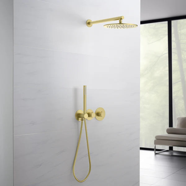 Casa Fixtures - Shower Faucets - Halo 2-Function Thermostatic Wall Mount Shower System with Rough-in Valve (CSF-4010)