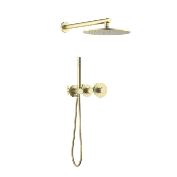 Casa Fixtures - Shower Faucets - Halo 2-Function Thermostatic Wall Mount Shower System with Rough-in Valve (CSF-4010)