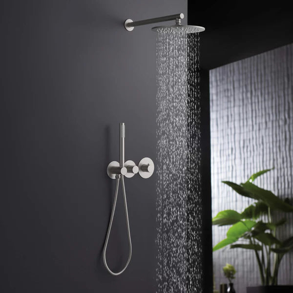 Casa Fixtures - Shower Faucets - Halo 2-Function Thermostatic Wall Mount Shower System with Rough-in Valve (CSF-4010)