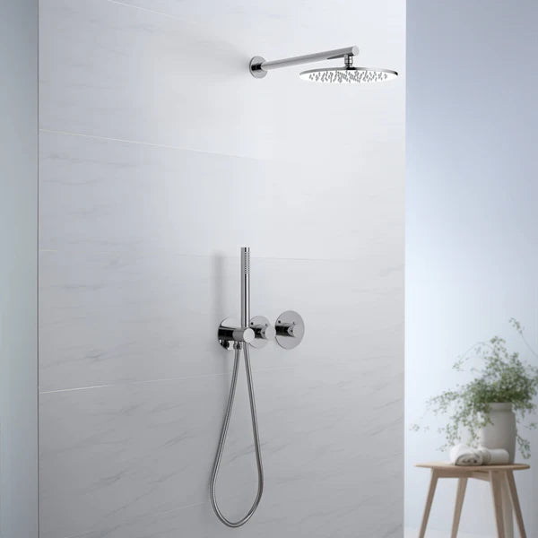 Casa Fixtures - Shower Faucets - Halo 2-Function Thermostatic Wall Mount Shower System with Rough-in Valve (CSF-4010)