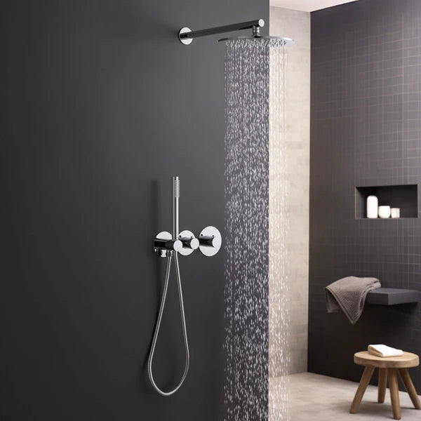 Casa Fixtures - Shower Faucets - Halo 2-Function Thermostatic Wall Mount Shower System with Rough-in Valve (CSF-4010)