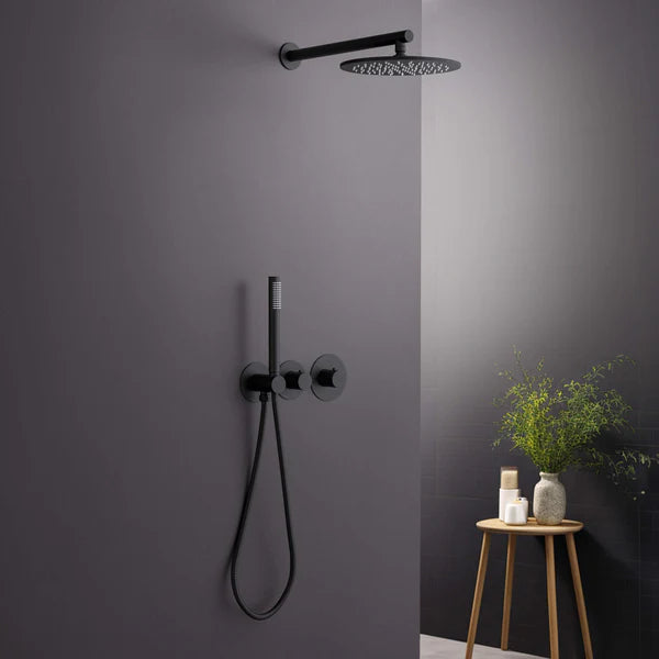 Casa Fixtures - Shower Faucets - Halo 2-Function Thermostatic Wall Mount Shower System with Rough-in Valve (CSF-4010)