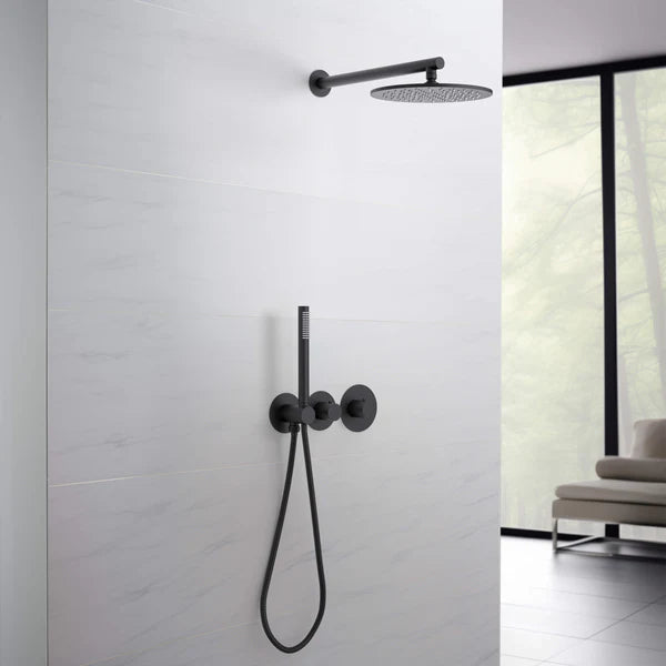Casa Fixtures - Shower Faucets - Halo 2-Function Thermostatic Wall Mount Shower System with Rough-in Valve (CSF-4010)