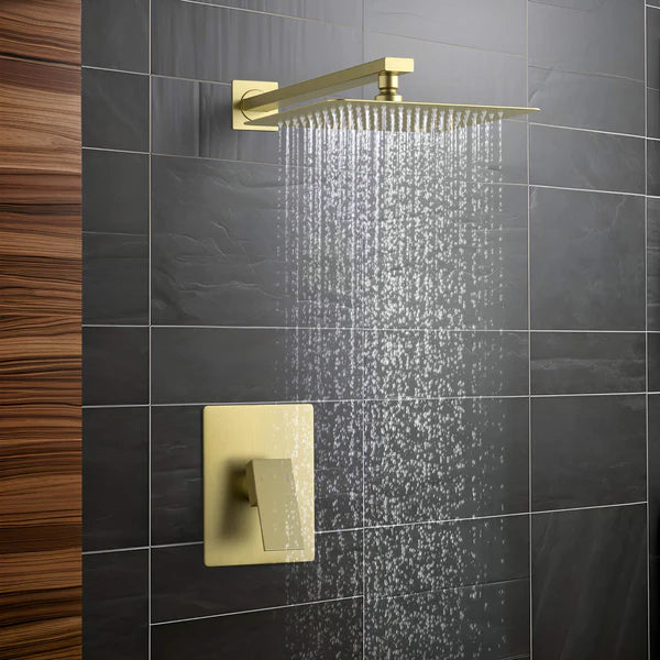 Casa Fixtures - Shower Faucets - Quadra Pressure Balanced Single Function Wall Mount Shower System with Rough-In Valve (CSF-4011)