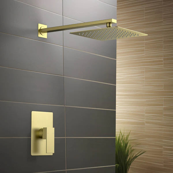 Casa Fixtures - Shower Faucets - Quadra Pressure Balanced Single Function Wall Mount Shower System with Rough-In Valve (CSF-4011)