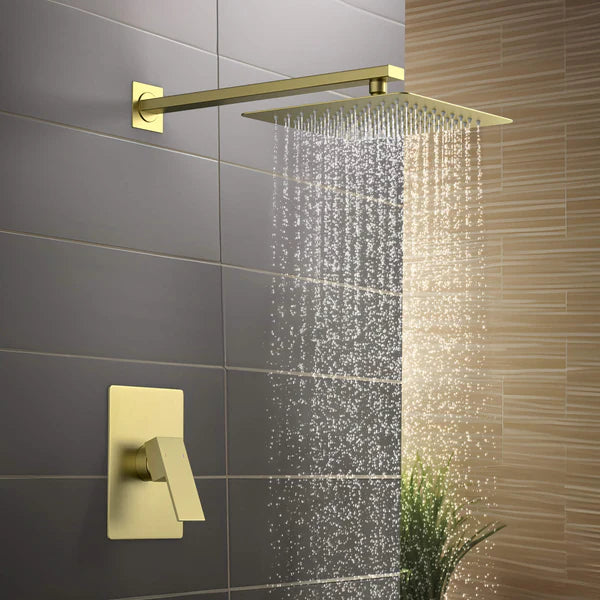Casa Fixtures - Shower Faucets - Quadra Pressure Balanced Single Function Wall Mount Shower System with Rough-In Valve (CSF-4011)