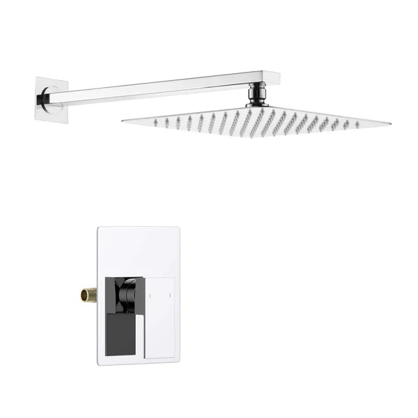 Casa Fixtures - Shower Faucets - Quadra Pressure Balanced Single Function Wall Mount Shower System with Rough-In Valve (CSF-4011)