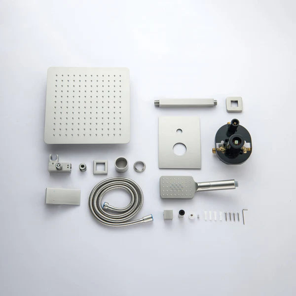 Casa Fixtures - Shower Faucets - Quadra Pressure Balanced 2-Function Ceiling Mount Shower System with Rough-In Valve (CSF-4012)