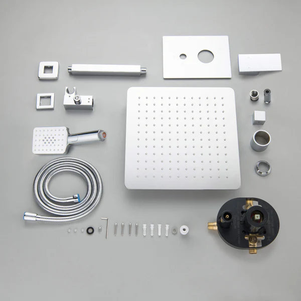 Casa Fixtures - Shower Faucets - Quadra Pressure Balanced 2-Function Ceiling Mount Shower System with Rough-In Valve (CSF-4012)