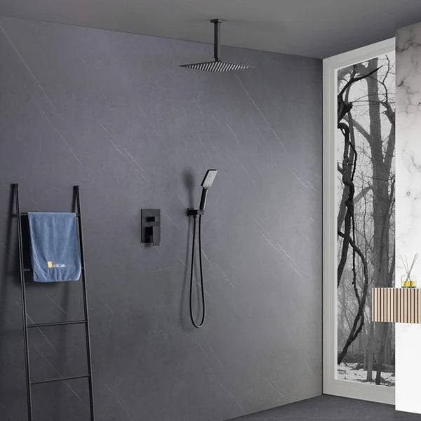 Casa Fixtures - Shower Faucets - Quadra Pressure Balanced 2-Function Ceiling Mount Shower System with Rough-In Valve (CSF-4012)