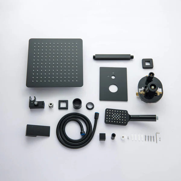 Casa Fixtures - Shower Faucets - Quadra Pressure Balanced 2-Function Ceiling Mount Shower System with Rough-In Valve (CSF-4012)