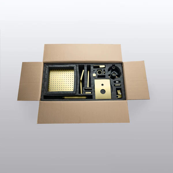 Casa Fixtures - Shower Faucets - Quadra Pressure Balanced 3-Function Ceiling Mount Shower System with Rough-In Valve (CSF-4013)