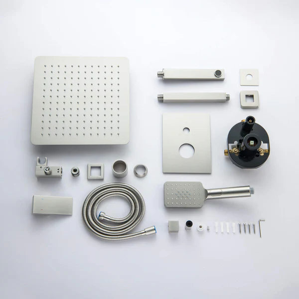 Casa Fixtures - Shower Faucets - Quadra Pressure Balanced 3-Function Ceiling Mount Shower System with Rough-In Valve (CSF-4013)