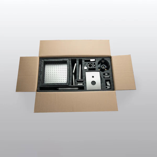 Casa Fixtures - Shower Faucets - Quadra Pressure Balanced 3-Function Ceiling Mount Shower System with Rough-In Valve (CSF-4013)