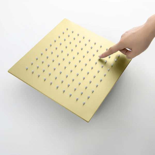 Casa Fixtures - Shower Faucets - Quadra 2-Function Thermostatic Wall Mount Shower System With Rough-in Valve (CSF-4014)