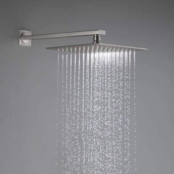 Casa Fixtures - Shower Faucets - Quadra 2-Function Thermostatic Wall Mount Shower System With Rough-in Valve (CSF-4014)