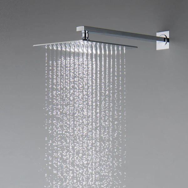 Casa Fixtures - Shower Faucets - Quadra 2-Function Thermostatic Wall Mount Shower System With Rough-in Valve (CSF-4014)