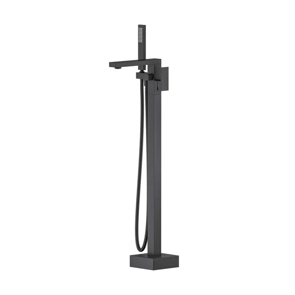 Casa Fixtures - Tub Faucets - Quadra Floor Mount Tub Filler With Hand Shower (CTF-3002)