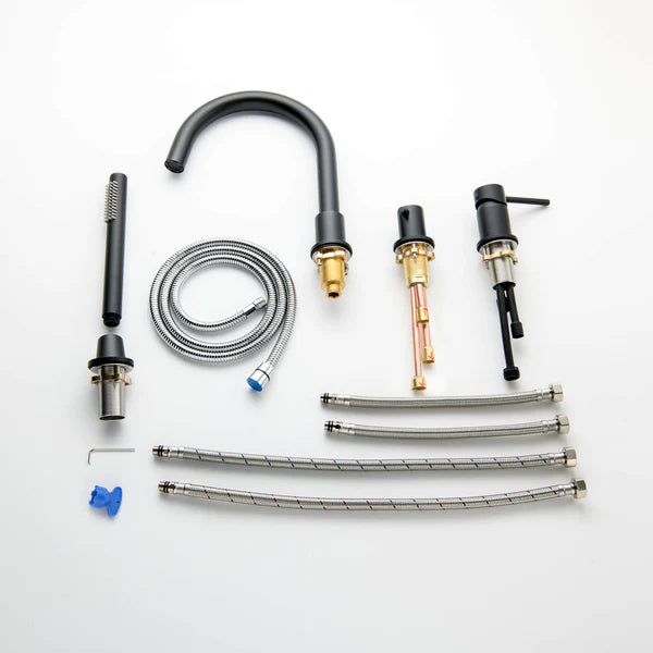 Casa Fixtures - Tub Faucets - Halo Deck Mounted Roman Bathtub Faucet with Hand Shower (CTF-3101)