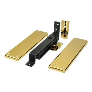 Deltana - Steel Hinges - Double Action Spring Hinge w/ Solid Brass Cover Plates (Each)