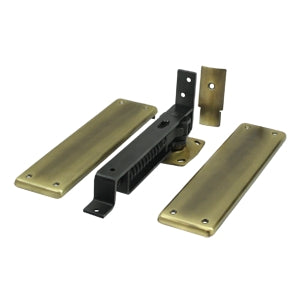 Deltana - Steel Hinges - Double Action Spring Hinge w/ Solid Brass Cover Plates (Each)