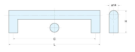 Sugatsune DIH Stainless Handle Bar Pull