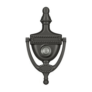 Deltana - Door Knockers - Victorian Rope Door Knocker w/ Viewer