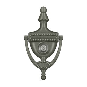 Deltana - Door Knockers - Victorian Rope Door Knocker w/ Viewer