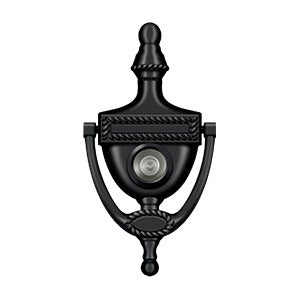 Deltana - Door Knockers - Victorian Rope Door Knocker w/ Viewer