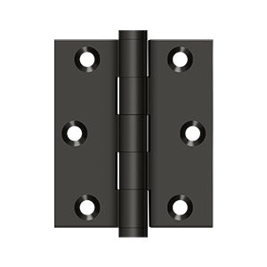 Deltana - Solid Brass Hinges - 3" x 2-1/2" Door Hinge Square Corner (Pairs)
