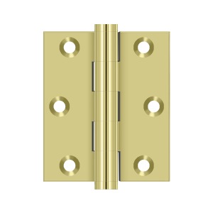 Deltana - Solid Brass Hinges - 3" x 2-1/2" Door Hinge Square Corner (Pairs)