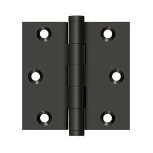 Deltana - Solid Brass Hinges - 3" x 3" Door Hinge Square Corner (Pairs)