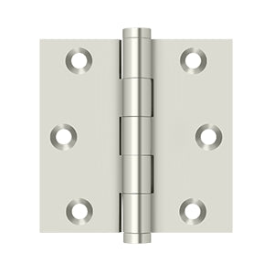 Deltana - Solid Brass Hinges - 3" x 3" Door Hinge Square Corner (Pairs)