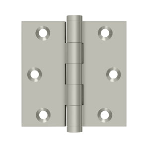 Deltana - Solid Brass Hinges - 3" x 3" Door Hinge Square Corner (Pairs)