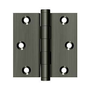 Deltana - Solid Brass Hinges - 3" x 3" Door Hinge Square Corner (Pairs)