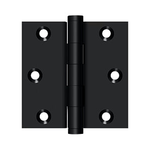 Deltana - Solid Brass Hinges - 3" x 3" Door Hinge Square Corner (Pairs)