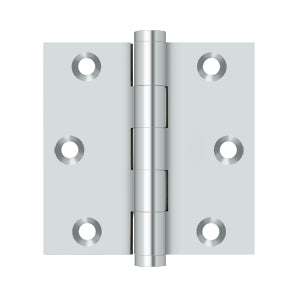 Deltana - Solid Brass Hinges - 3" x 3" Door Hinge Square Corner (Pairs)
